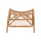 Baxton Studio Lamaria Modern Bohmenian Natural Brown Antique Rattan Footstool 219-12716-ZORO - alternate 5